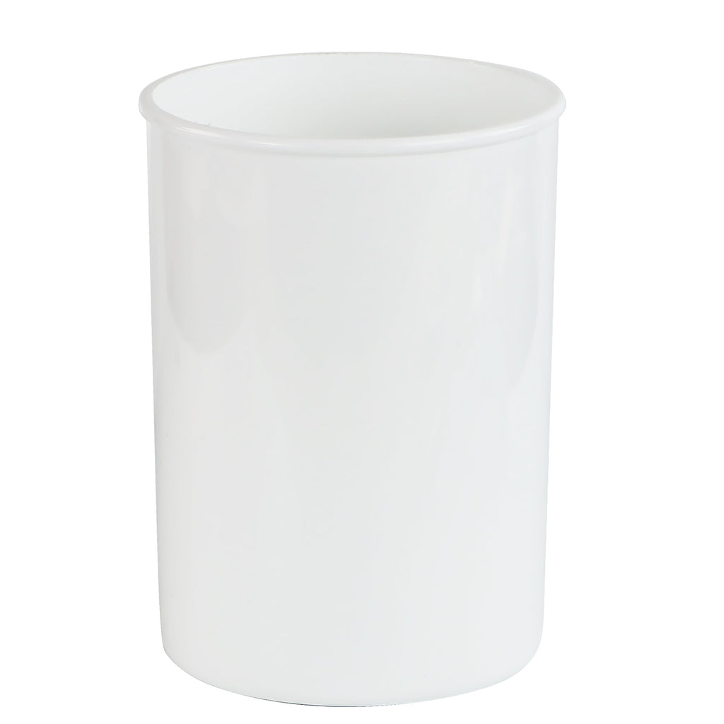 Large Plastic Utensil Holder, White
