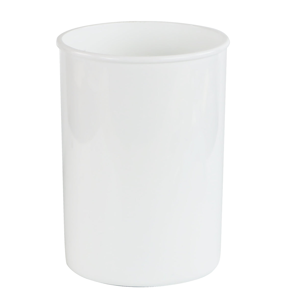 Large Plastic Utensil Holder, White