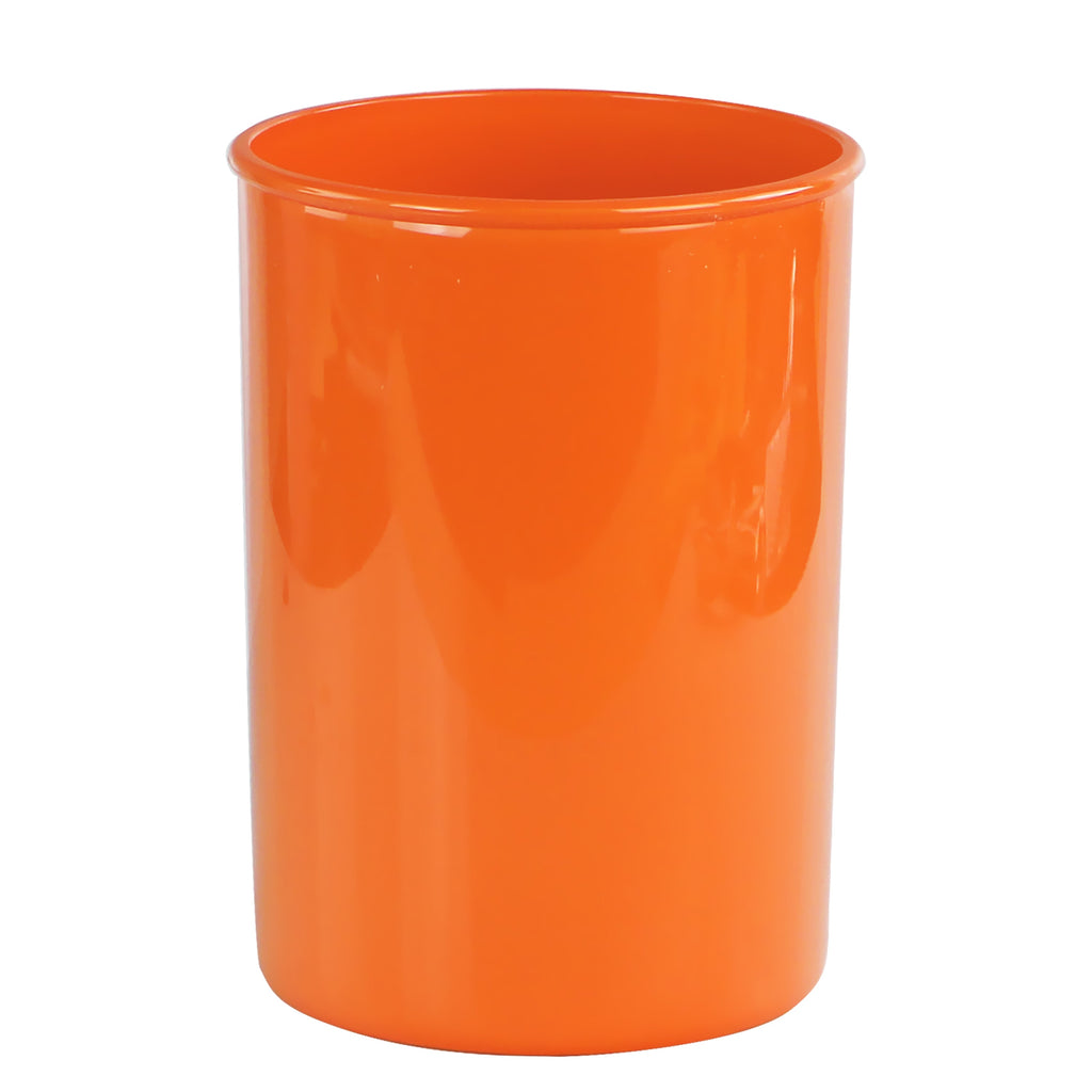 Large Plastic Utensil Holder, Orange