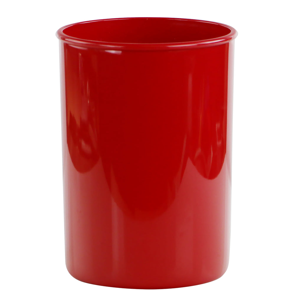Large Plastic Utensil Holder, Red