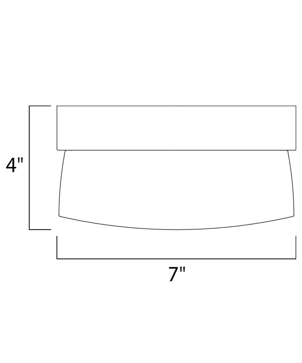 Maxim Flux 7"W 1-Light LED Flush Mount Light Fixture Satin Silver Finish