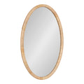 Rahfy Oval Rattan-Frame Wall Mirror