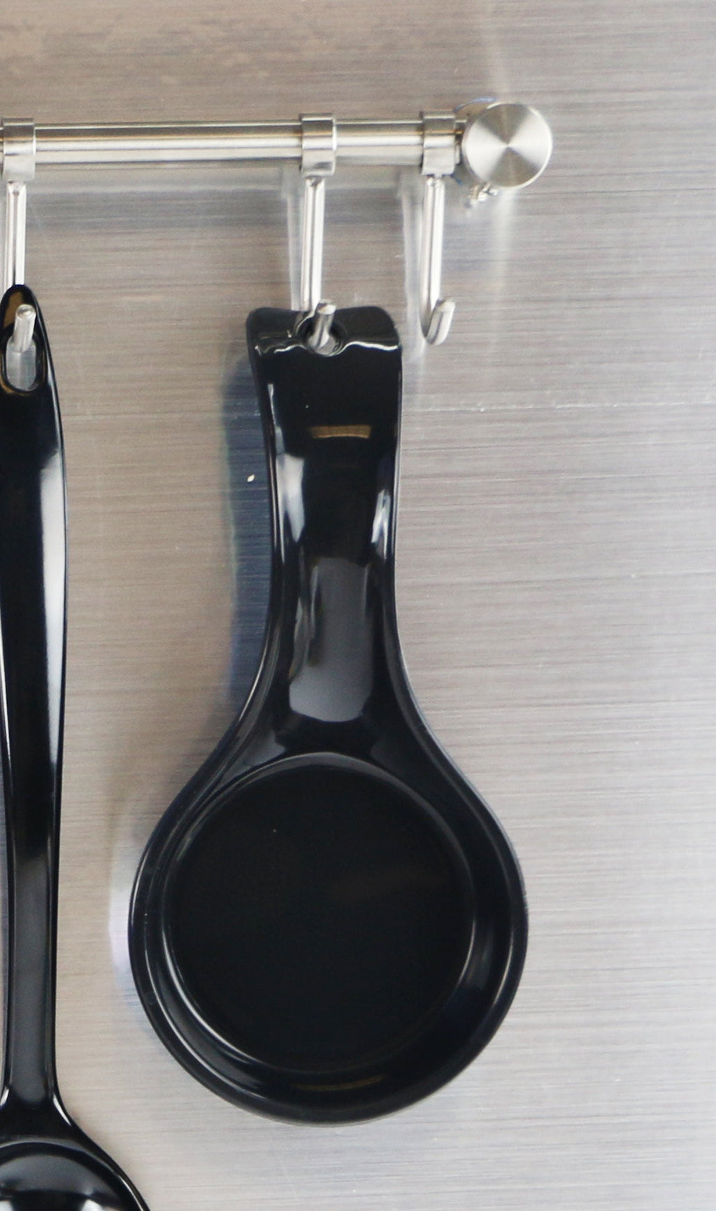 Plastic Spoon Rest, Black