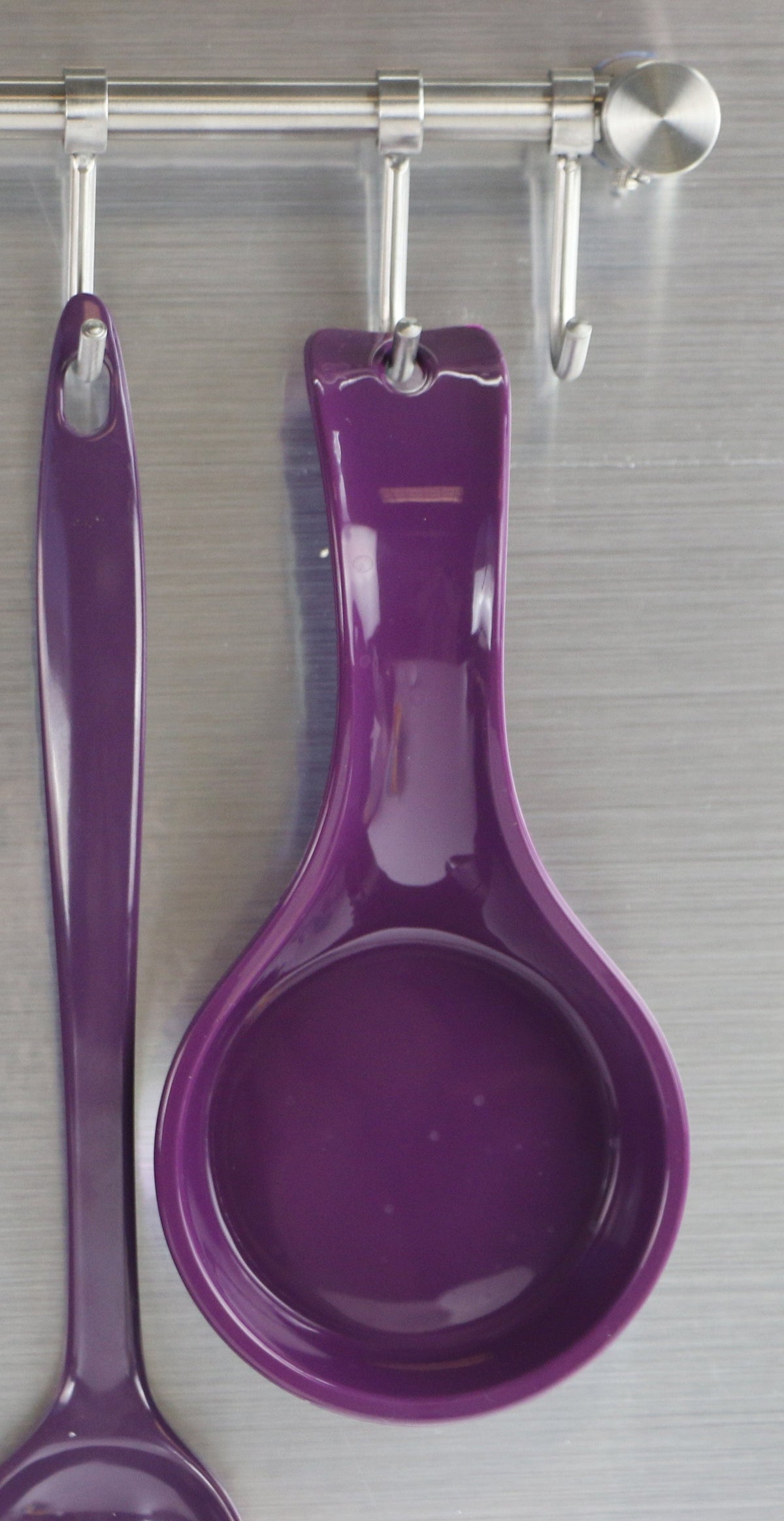 Plastic Spoon Rest, Plum