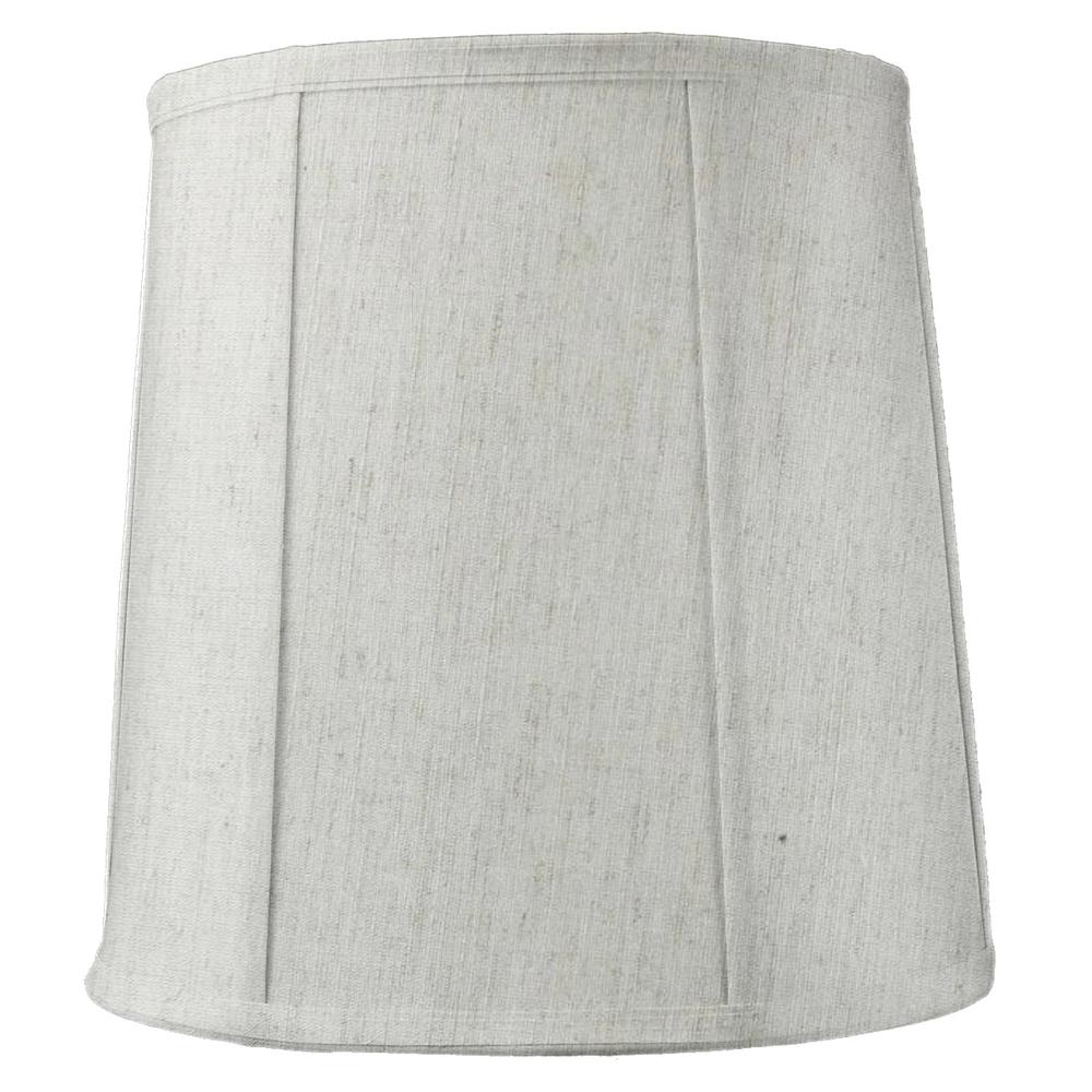 Home Concept Tall Softback Drum Lamp Shade Textured Oatmeal Fabric - 14" Top x 16" Bottom x 17" Slant Height, Spider Fitter