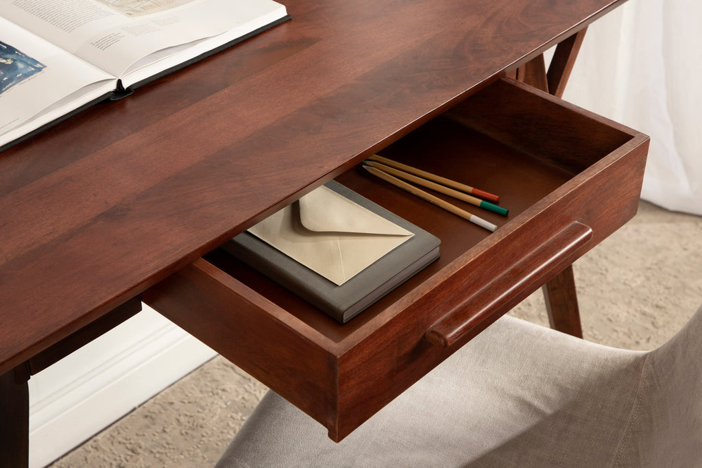 McCutcheon Solid Mango Wood Desk with Drawer