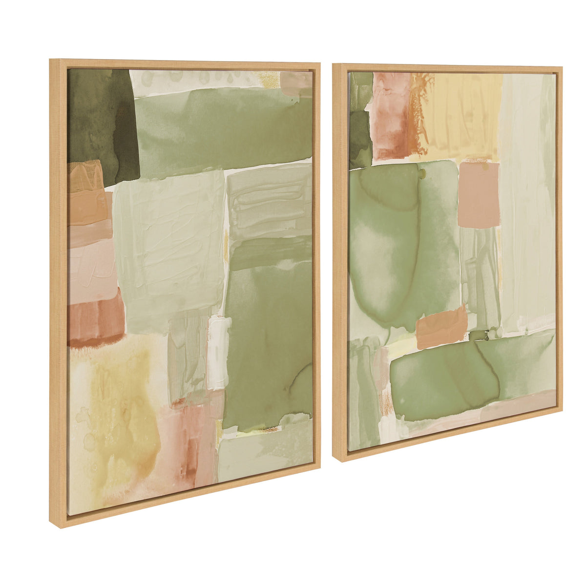 Sylvie United Colors III and IV Framed Canvas Art Set of 2 by Amy Lighthall