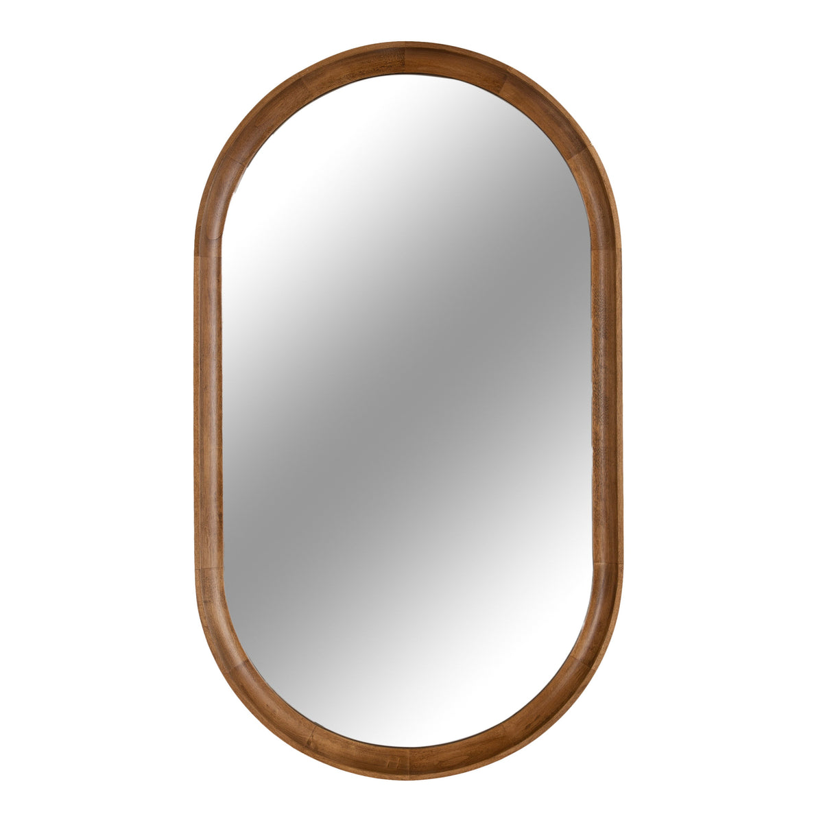 Hatherleigh Capsule Wood-Frame Wall Mirror