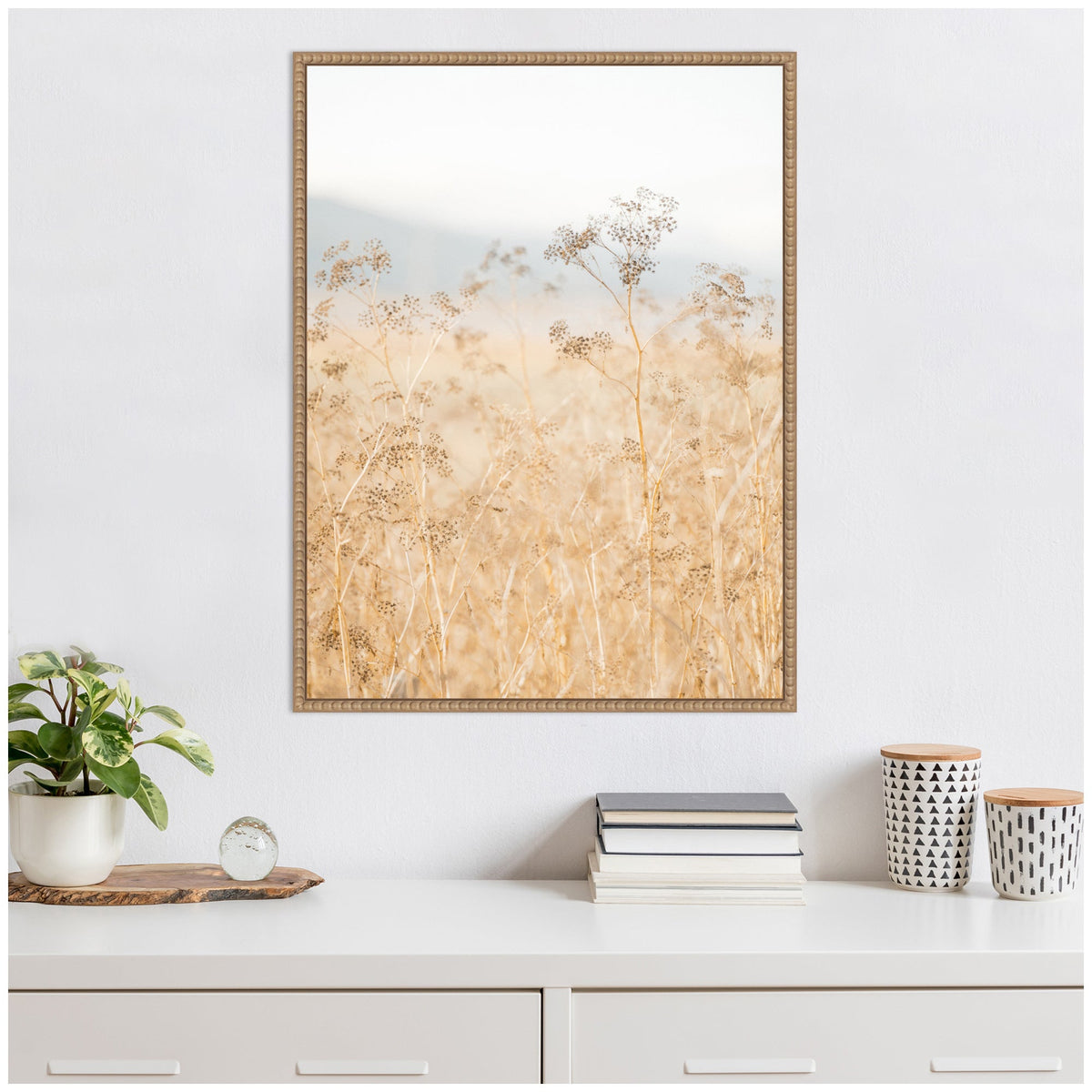 Sylvie Wild Fennel Framed Canvas by Crystal Lynn Collins