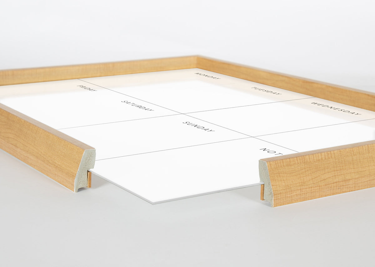 Blake This Week Framed Glass Dry-Erase Weekly Planner by The Creative Bunch Studio