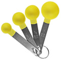 Reston Lloyd 4-Piece Nesting Plastic Measuring Spoon Set, Lemon