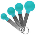 Reston Lloyd 4-Piece Nesting Plastic Measuring Spoon Set, Turquoise