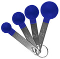 Reston Lloyd 4-Piece Nesting Plastic Measuring Spoon Set, Indigo