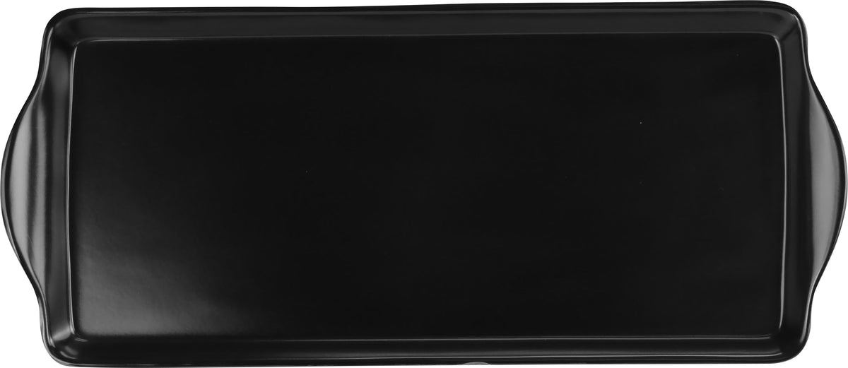 Reston Lloyd Melamine Tidbit Serving Tray, Black