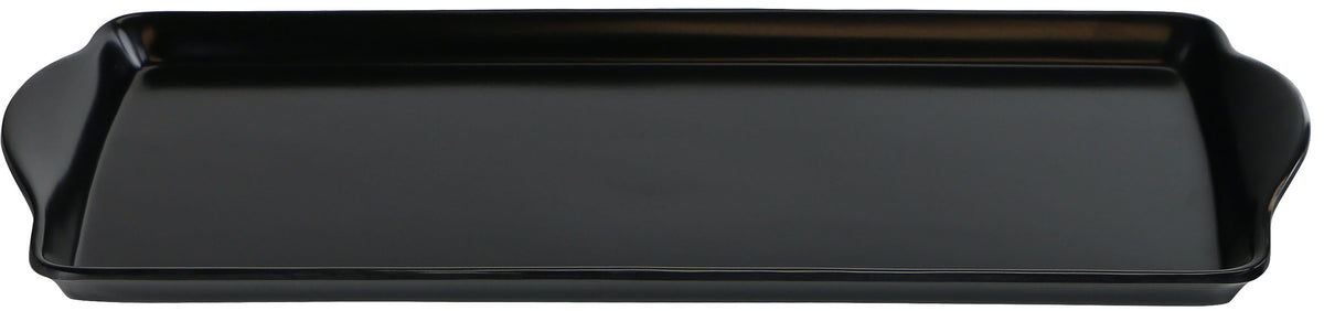 Reston Lloyd Melamine Tidbit Serving Tray, Black
