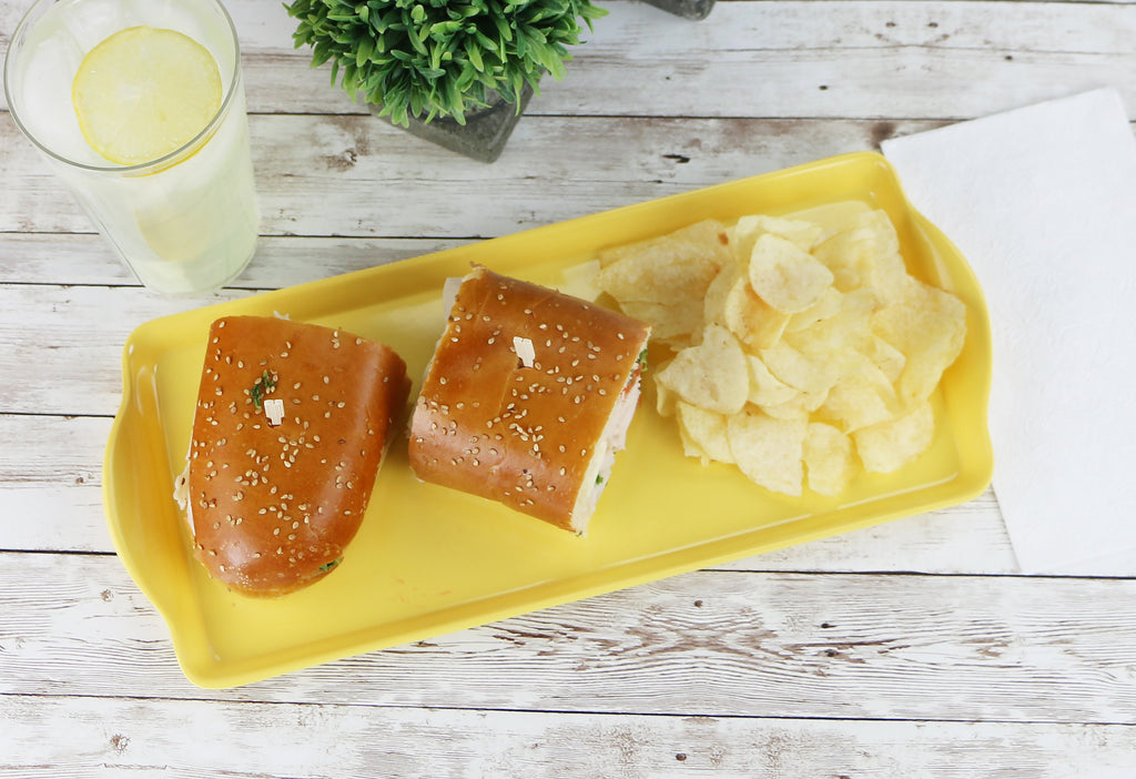 Reston Lloyd Melamine Tidbit Serving Tray, Lemon