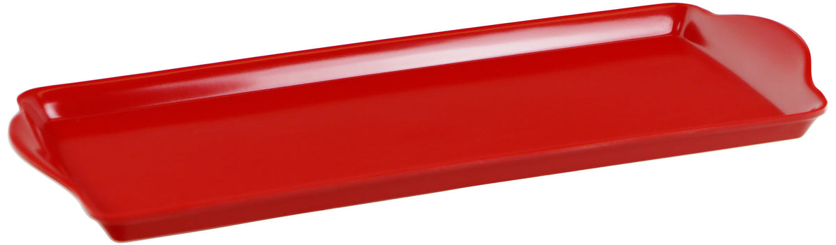 Reston Lloyd Melamine Tidbit Serving Tray, Red