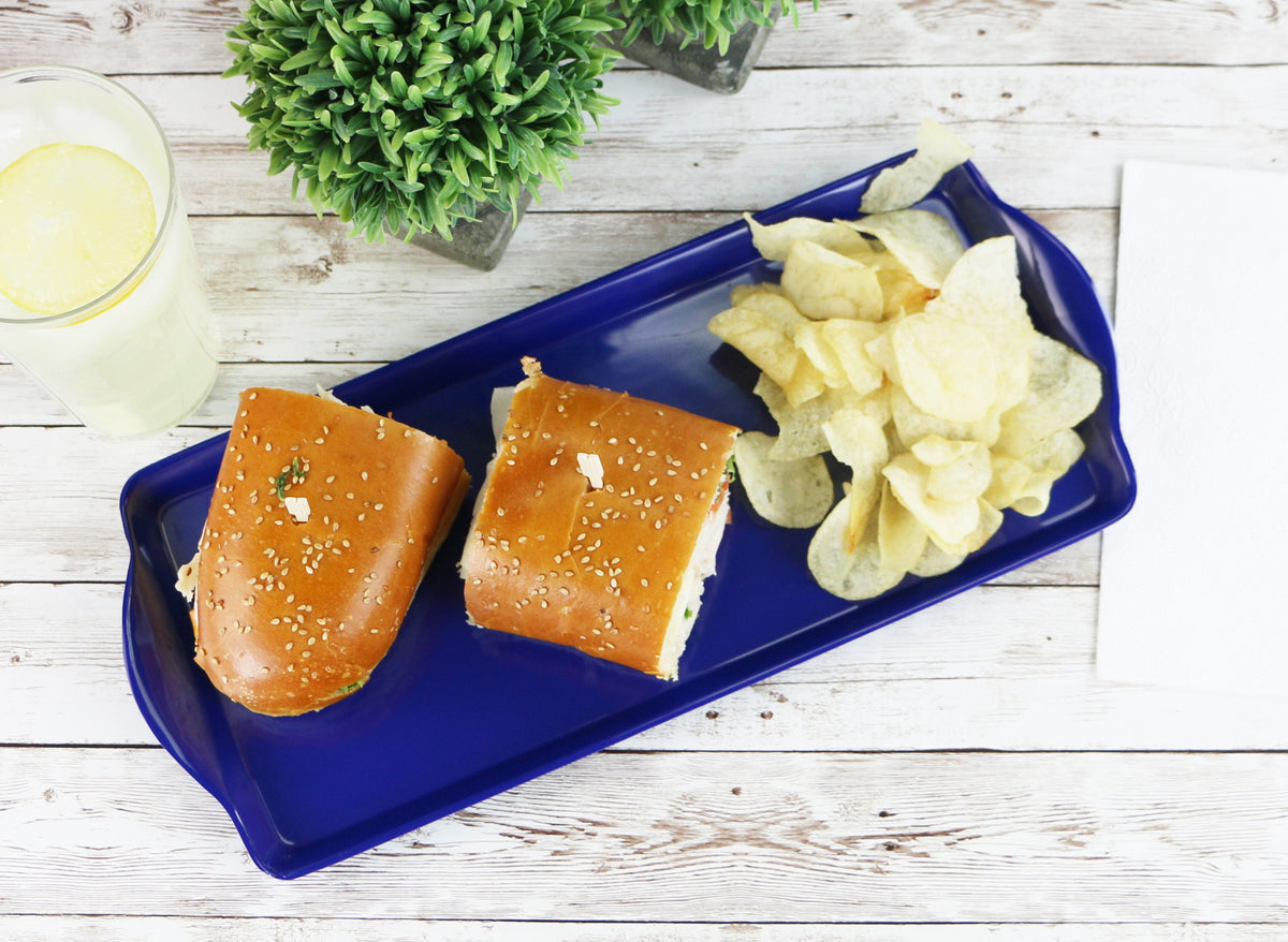Reston Lloyd Melamine Tidbit Serving Tray, Indigo
