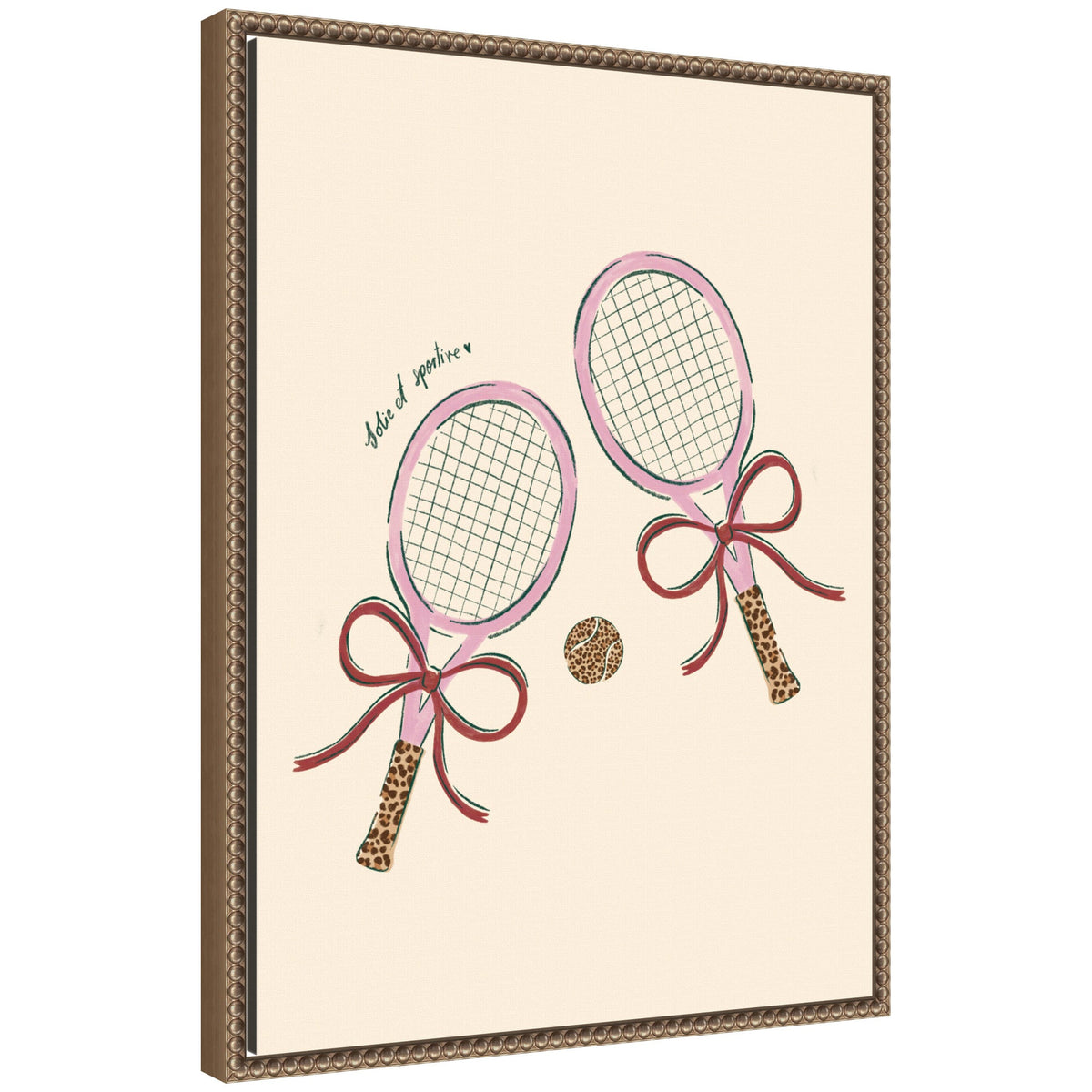 Tennis Club by Aislinn Simmonds Duchess Plum Framed Canvas Wall Art Print