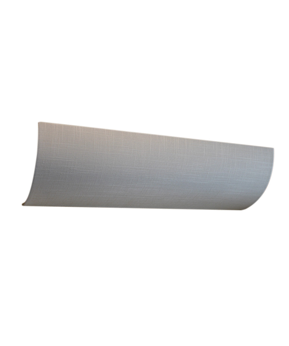 Moderne Bathroom Vanity Light Cover Refresh Kit, White Textured Fabric Shade, 26"W, No Wiring