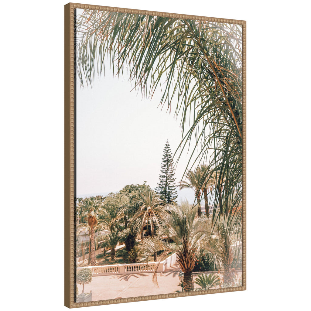 Sylvie Morning Walk to the Sea Framed Canvas by Alicia Abla