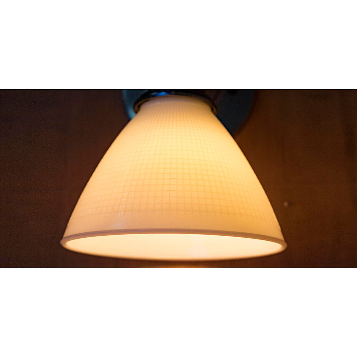 6 Inch Diameter Milky White Reflector-Type IES Replacement Glass Shade for Stiffel