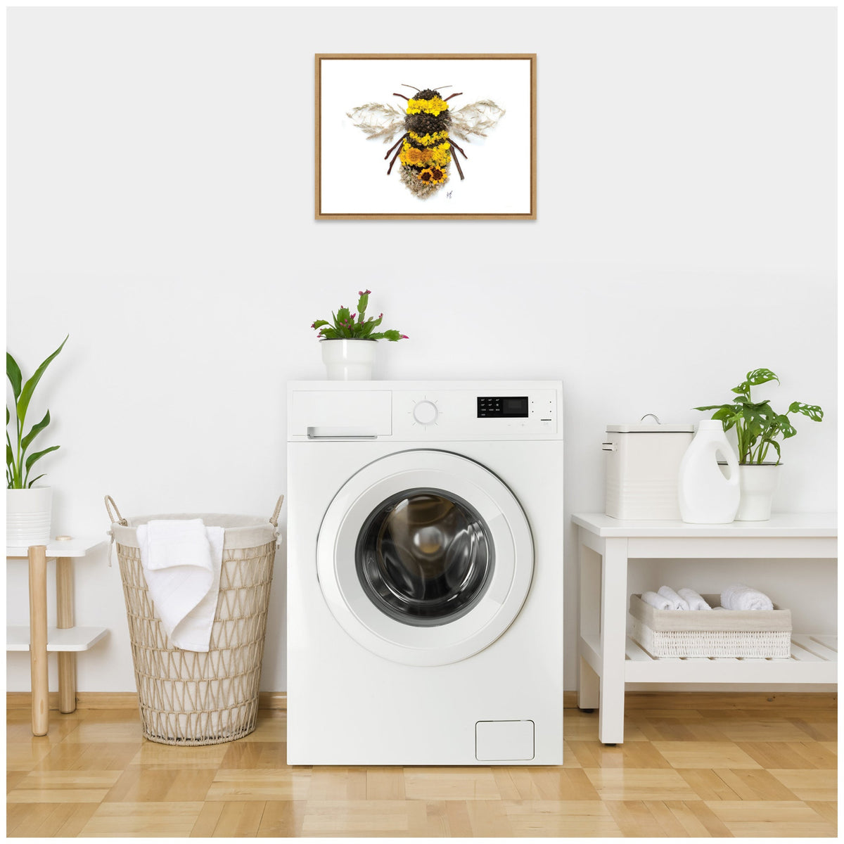 Bumble Bee by Madeline Jeppesen Framed Canvas Wall Art Print