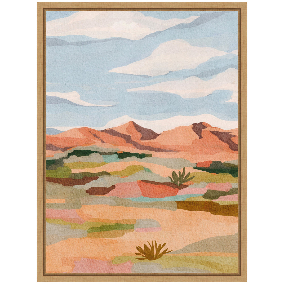 Sylvie Southwestern Dreams l Framed Canvas by Nikita Jariwala