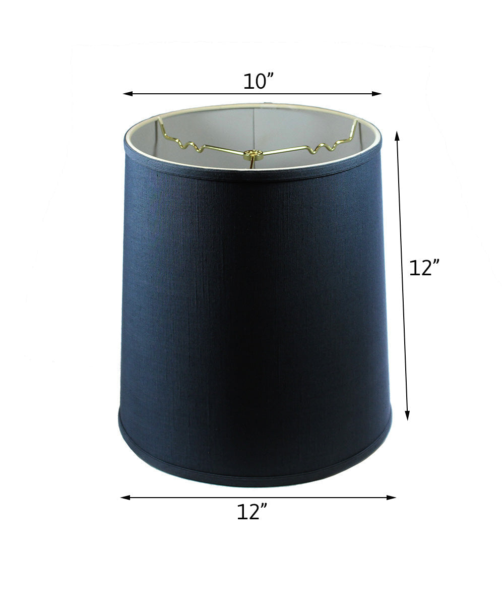 Home Concept Drum Lamp Shade Textured Slate Navy Blue - 12"W x 12"H