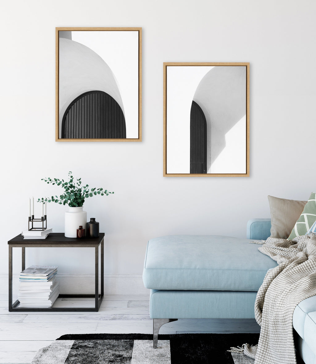 Sylvie Doorway 1 and 2 Framed Canvas Art Set of 2 by Alicia Abla