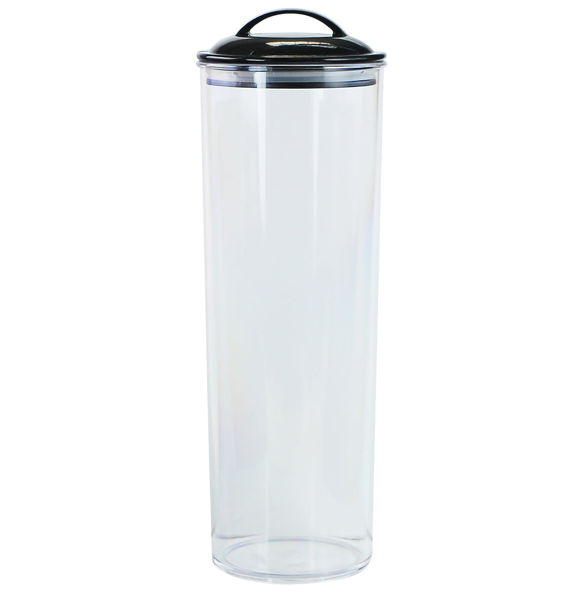 Reston Lloyd Acrylic Spaghetti Canister with Airtight Lid, Black