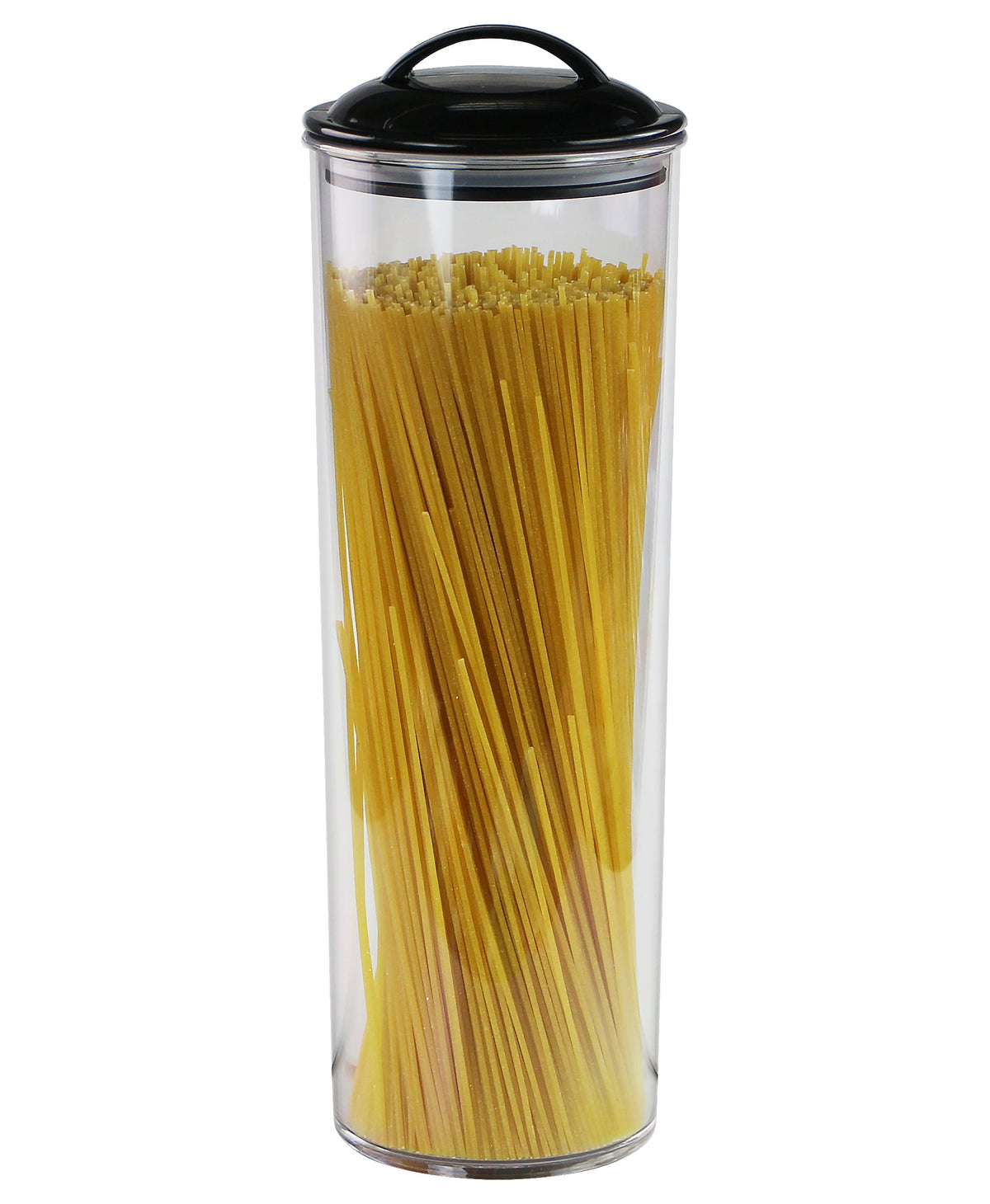Reston Lloyd Acrylic Spaghetti Canister with Airtight Lid, Black