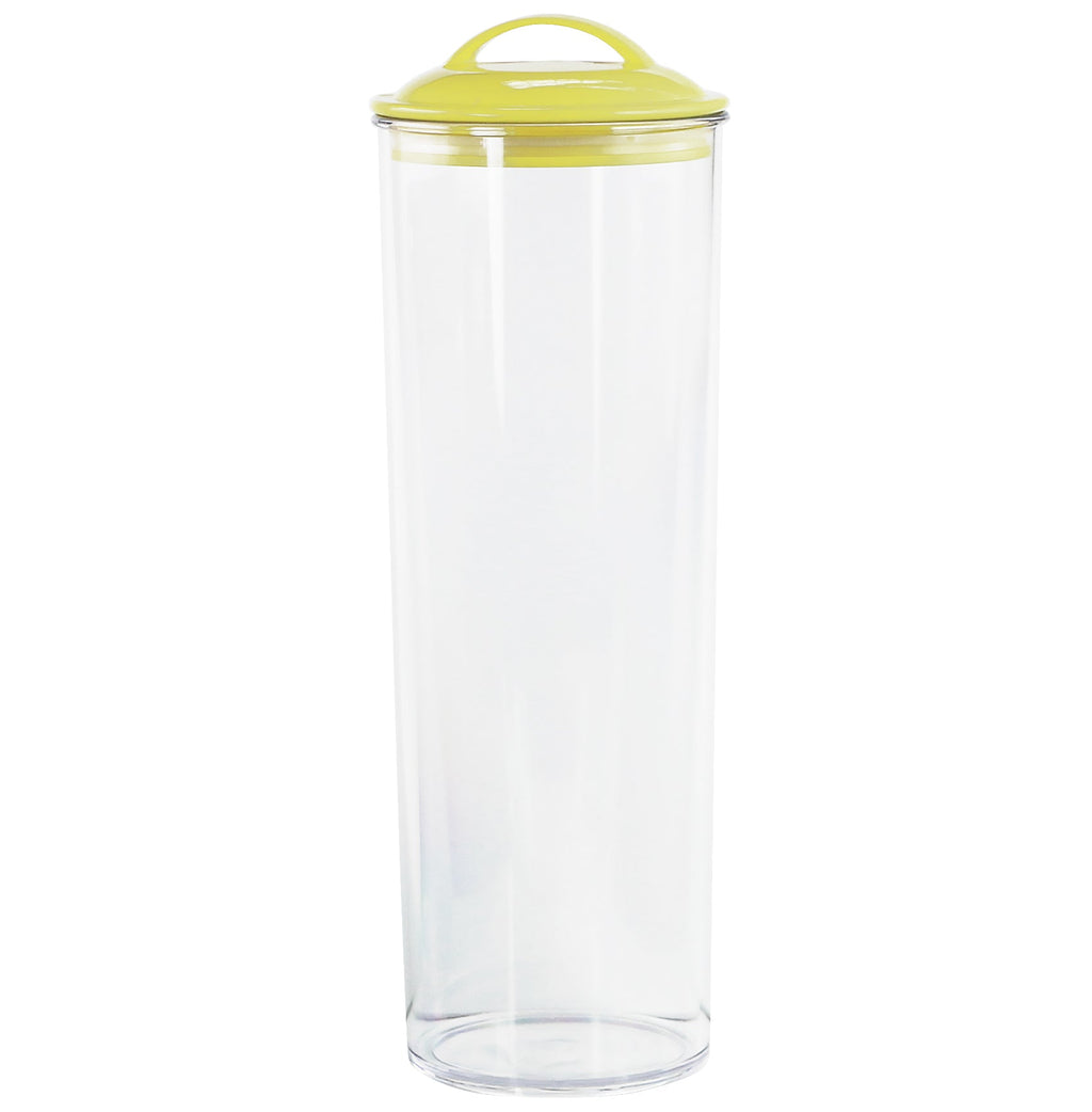Reston Lloyd Acrylic Spaghetti Canister with Airtight Lid, Lemon