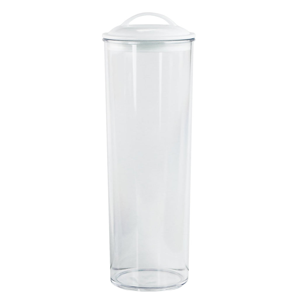 Reston Lloyd Acrylic Spaghetti Canister with Airtight Lid, White
