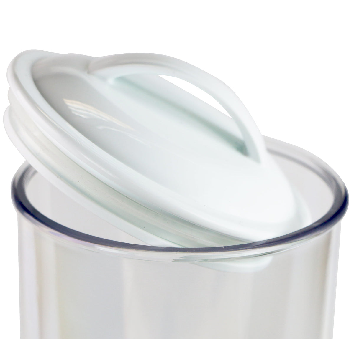 Reston Lloyd Acrylic Spaghetti Canister with Airtight Lid, White