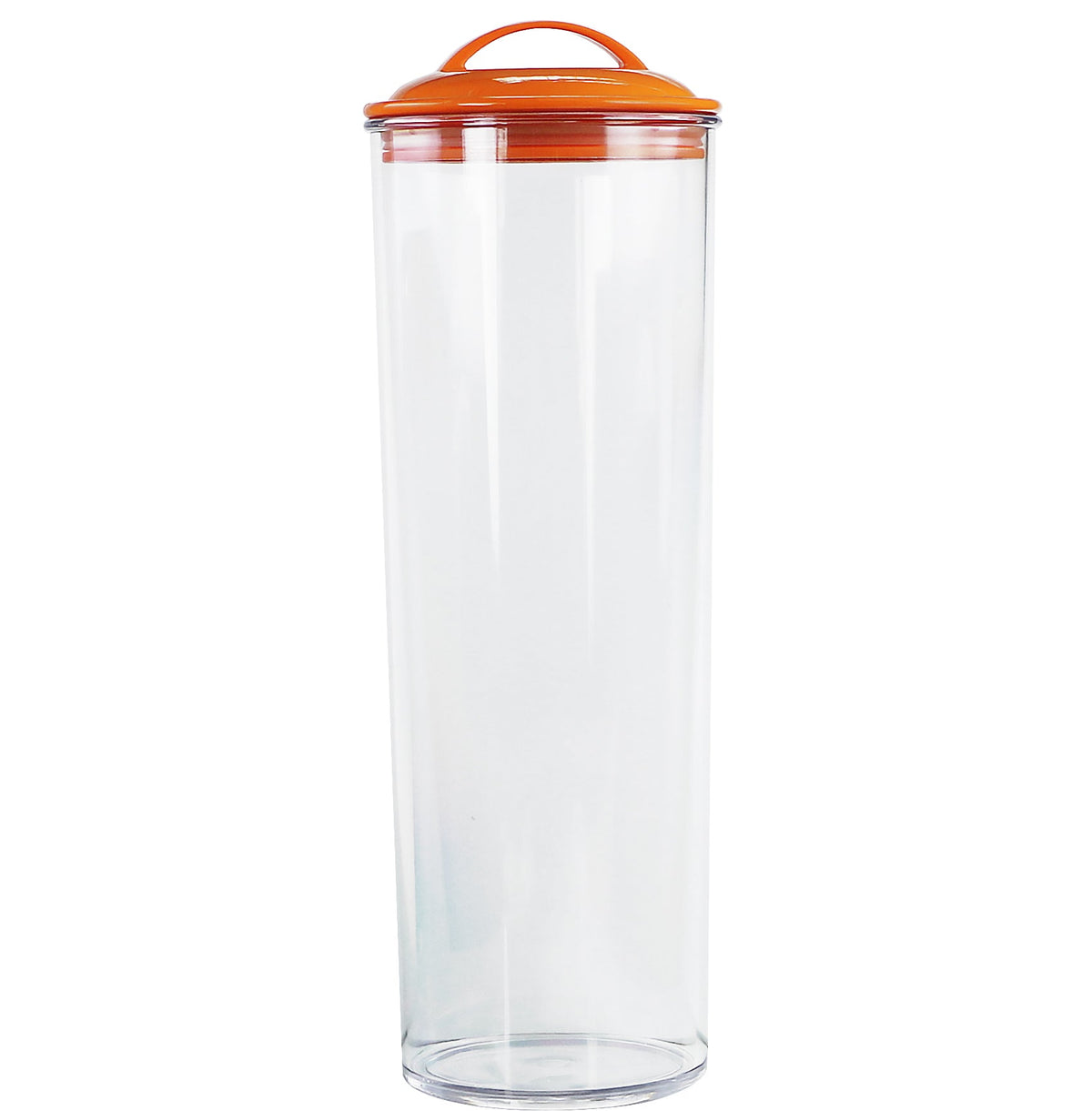 Reston Lloyd Acrylic Spaghetti Canister with Airtight Lid, Orange