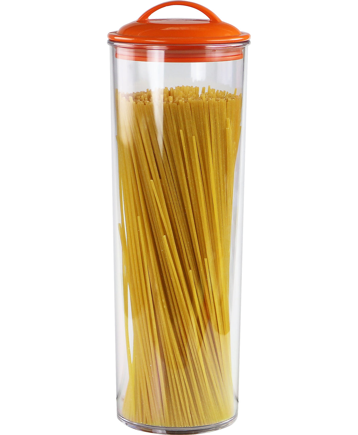 Reston Lloyd Acrylic Spaghetti Canister with Airtight Lid, Orange