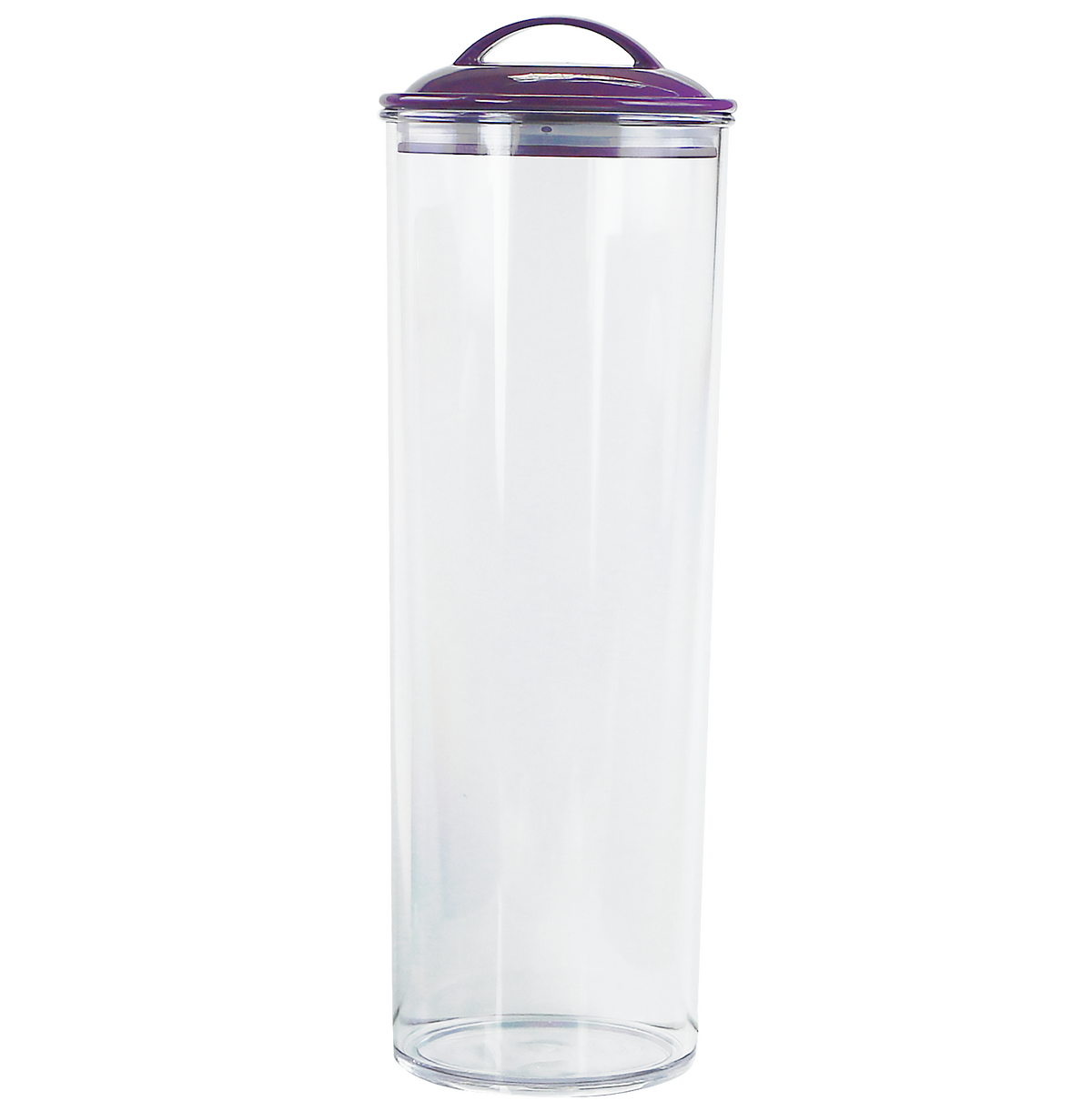 Reston Lloyd Acrylic Spaghetti Canister with Airtight Lid, Plum