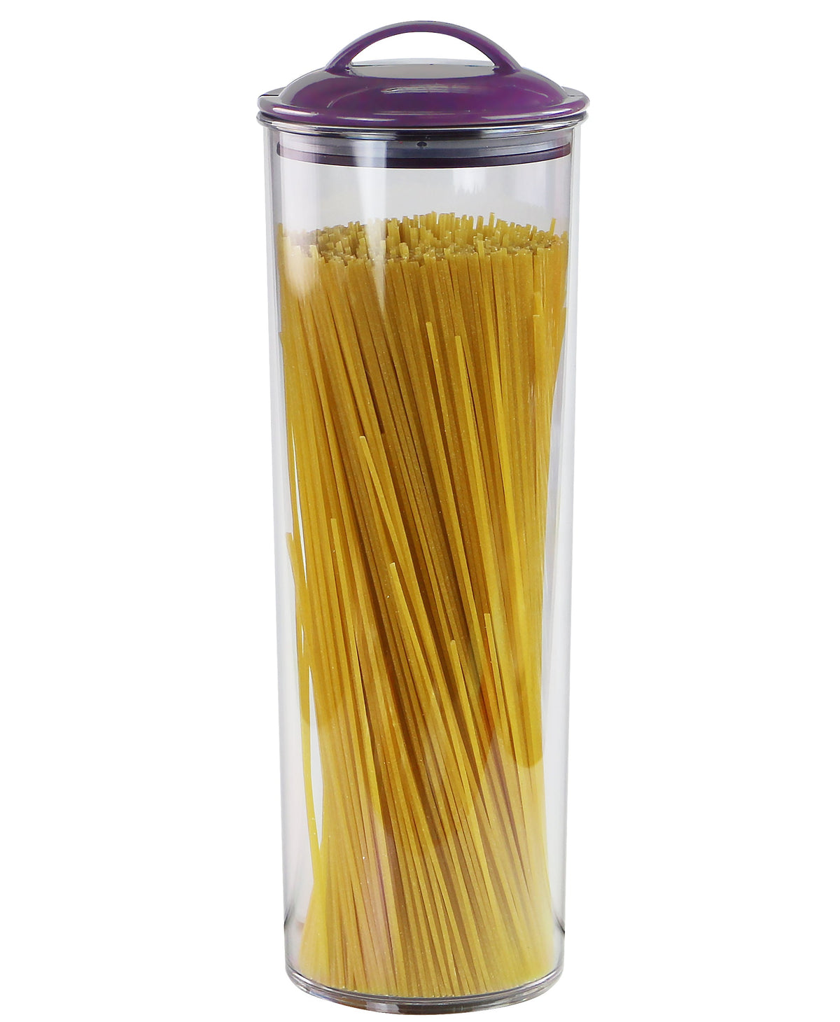 Reston Lloyd Acrylic Spaghetti Canister with Airtight Lid, Plum