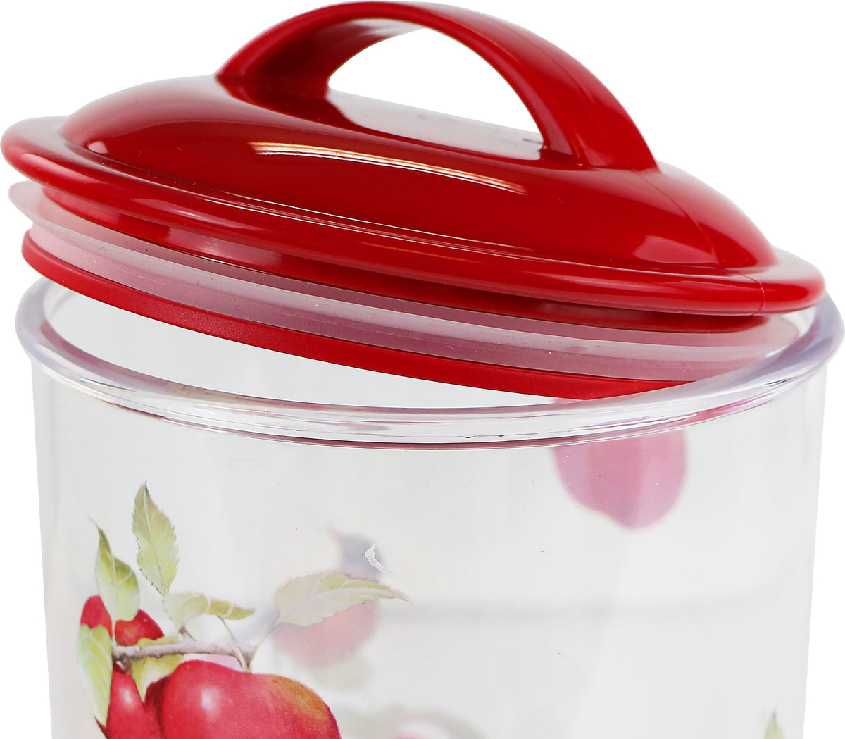Calypso Basics by Reston Lloyd Acrylic Storage Canisters, Set of 3 - Harvest Apples
