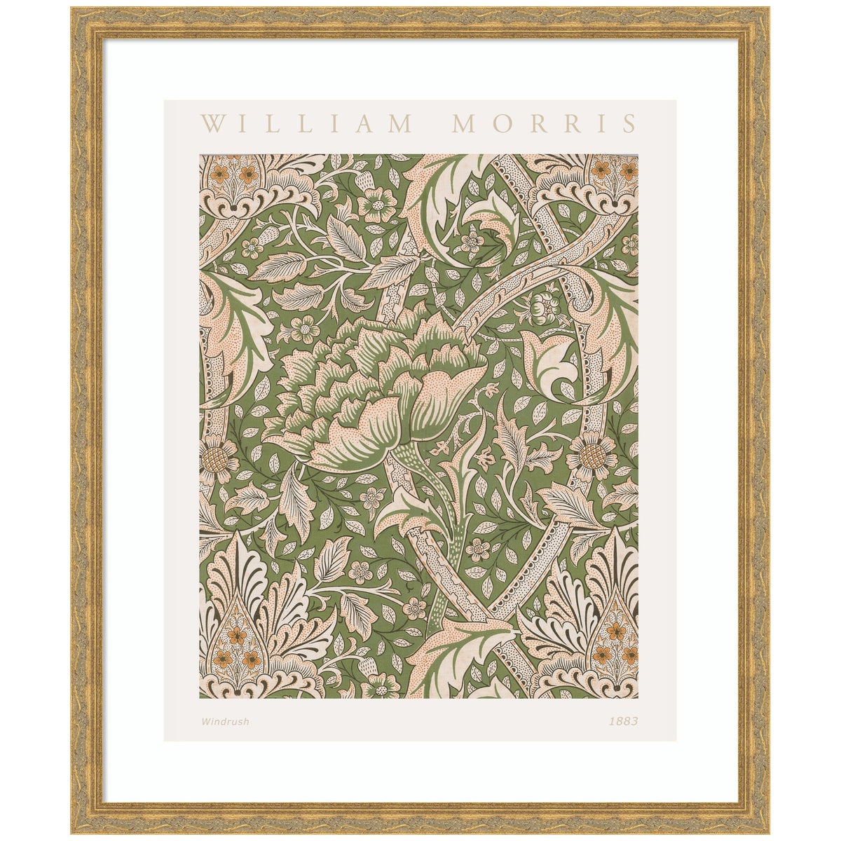 Framed Art Poster William Morris Windrush 1883 by The Art Institute of Chicago