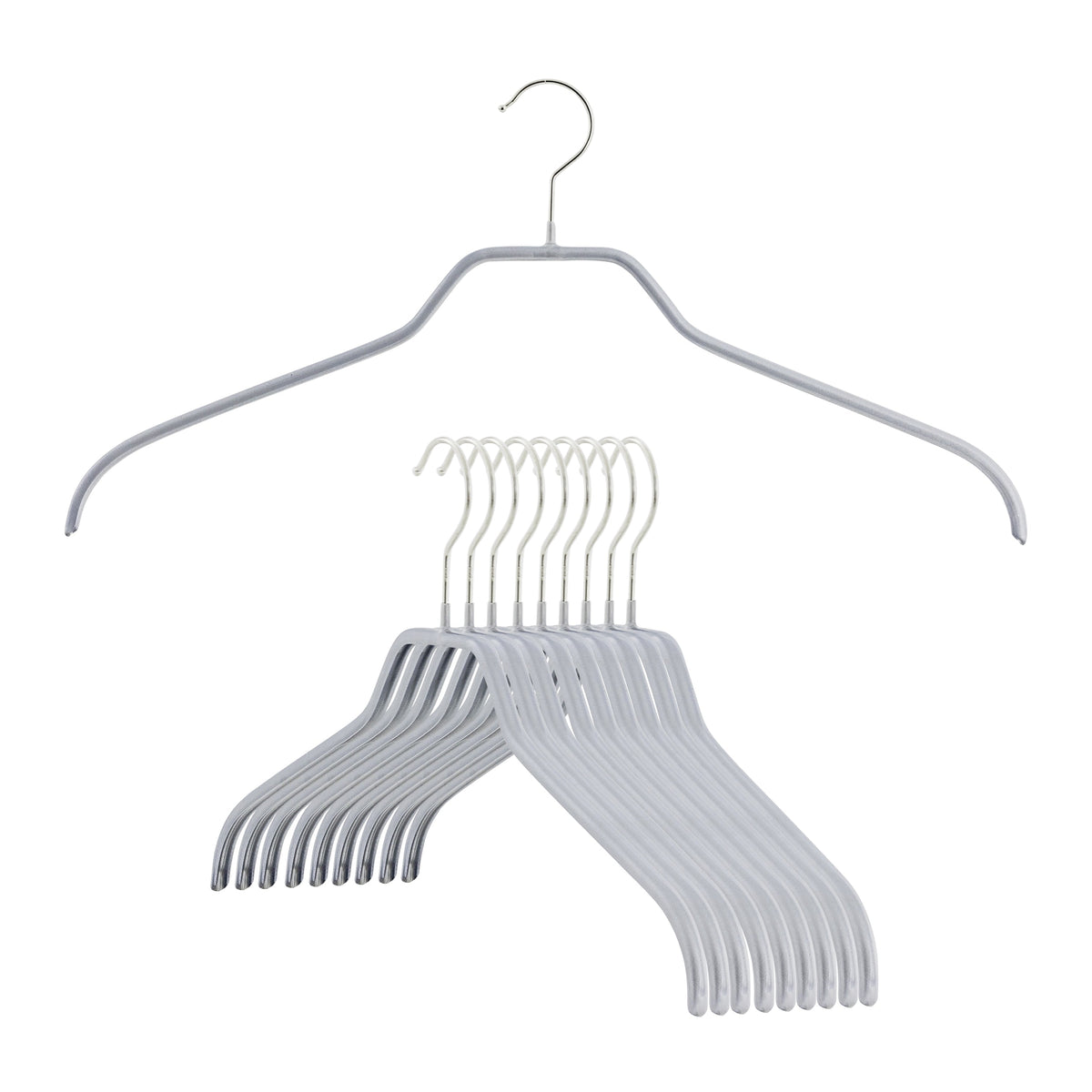 MAWA Silhouette 36-F Narrow Hanger, Silver