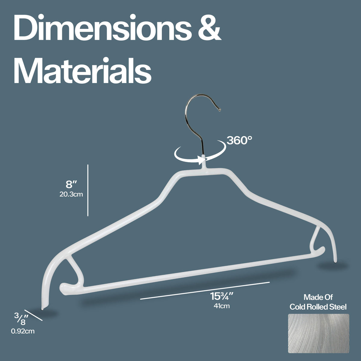 MAWA Silhouette 41-FRS Hanger with Pant Bar & Skirt Hooks, Latte