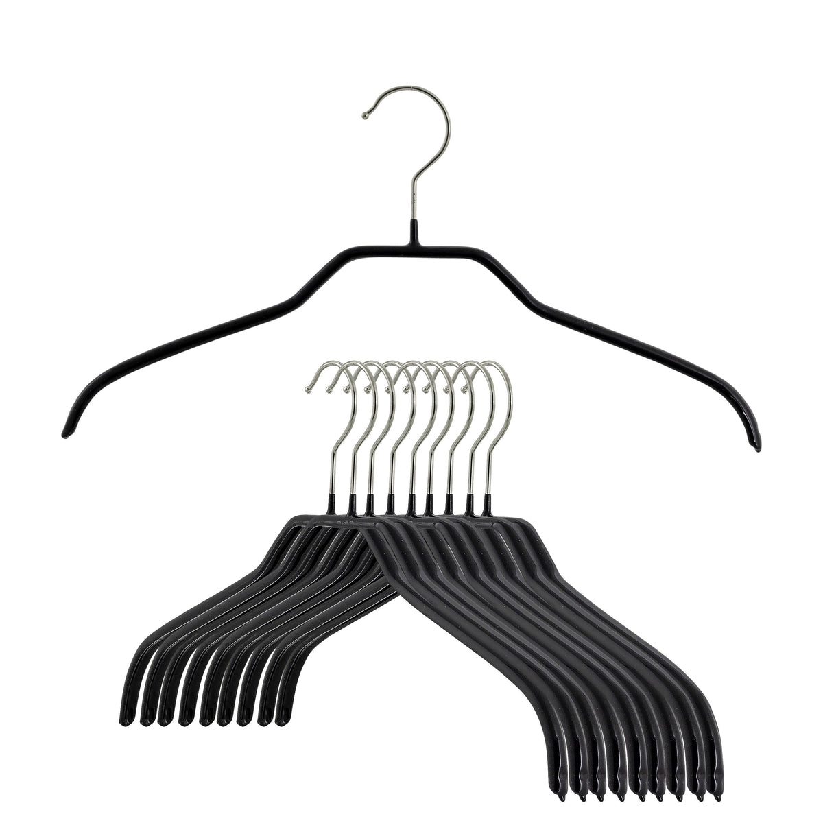 MAWA Silhouette Extra Wide 45-F Hanger, Black
