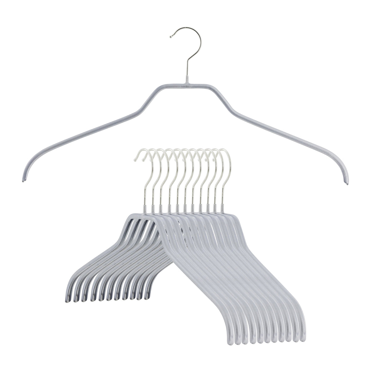 MAWA Silhouette Extra Wide 45-F Hanger, Silver
