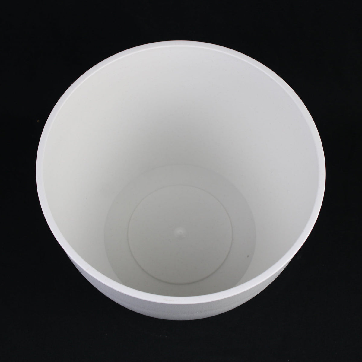 5-Piece White Plastic Planter Pot Set – Modern Round Design