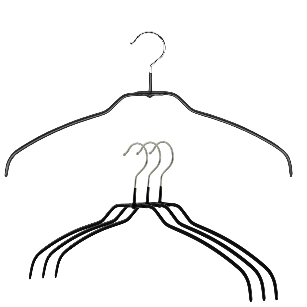 MAWA Silhouette Ultra Thin 42-FT Hanger, Black