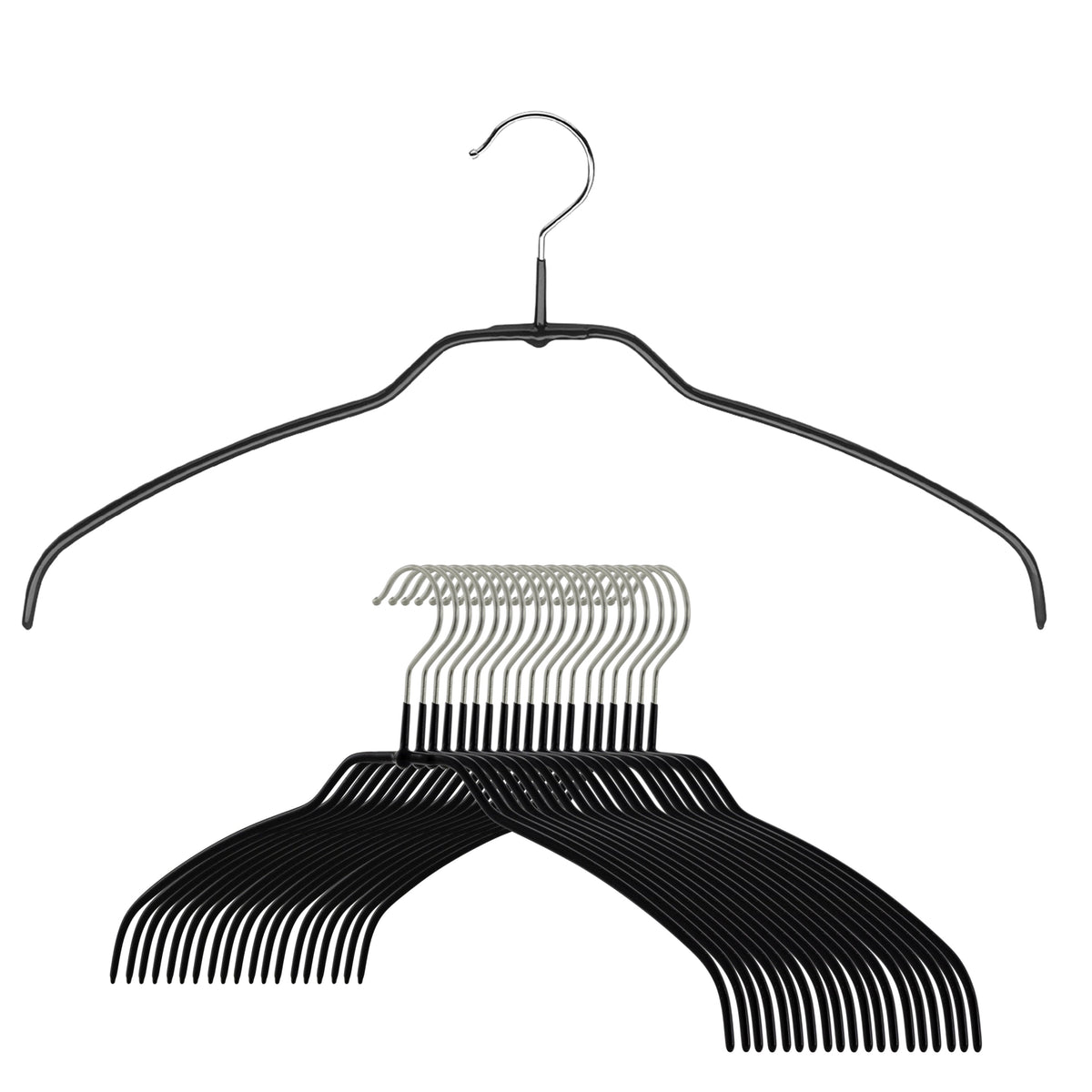 MAWA Silhouette Ultra Thin 42-FT Hanger, Black