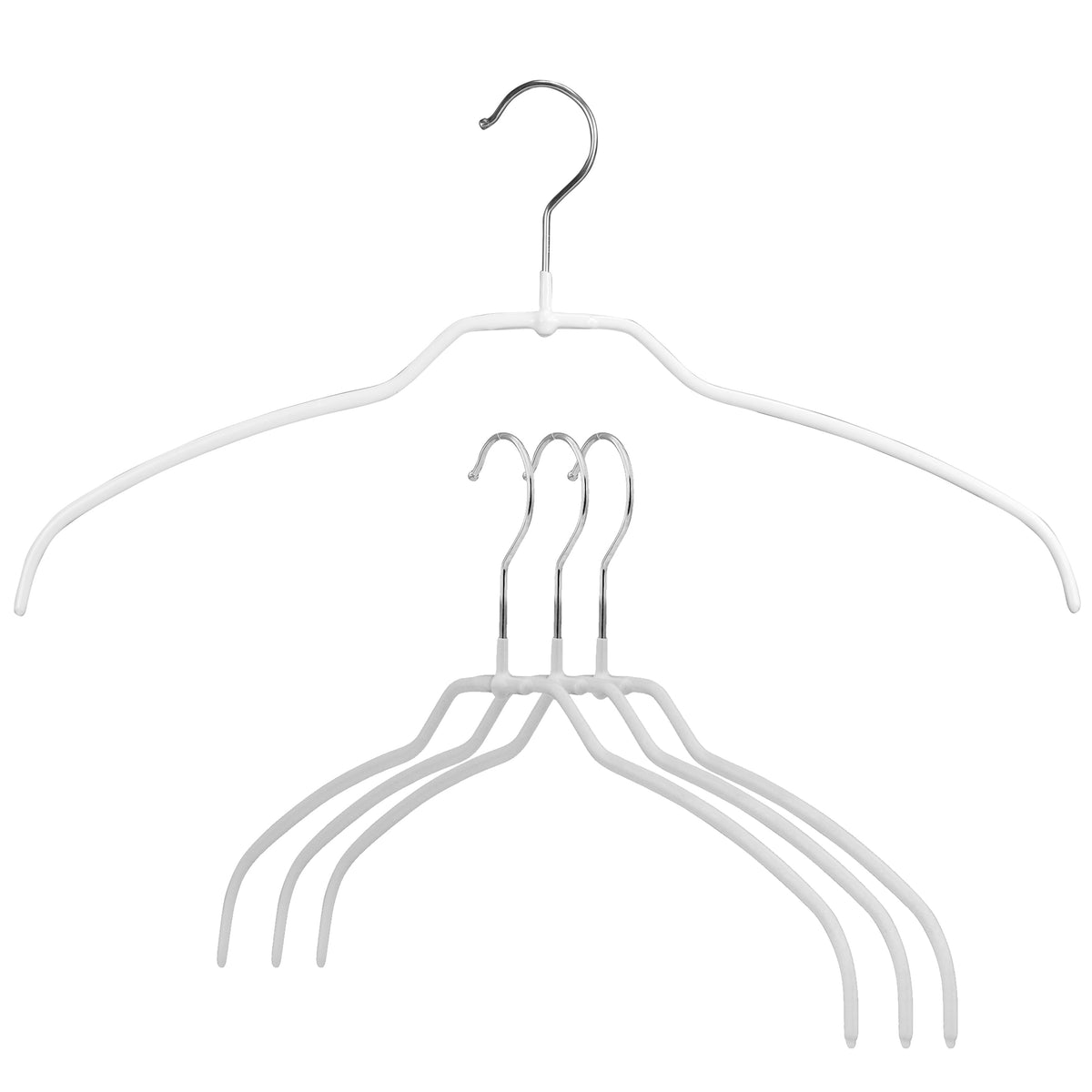 MAWA Silhouette Ultra Thin Narrow 36-FT, Hanger, White
