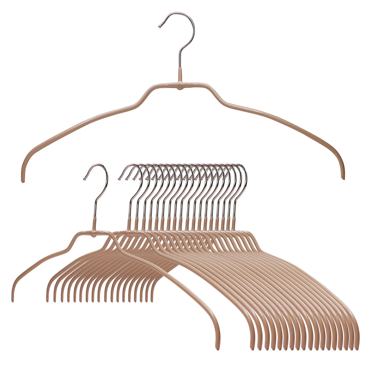 MAWA Silhouette Ultra Thin 42-FT Hanger, Latte